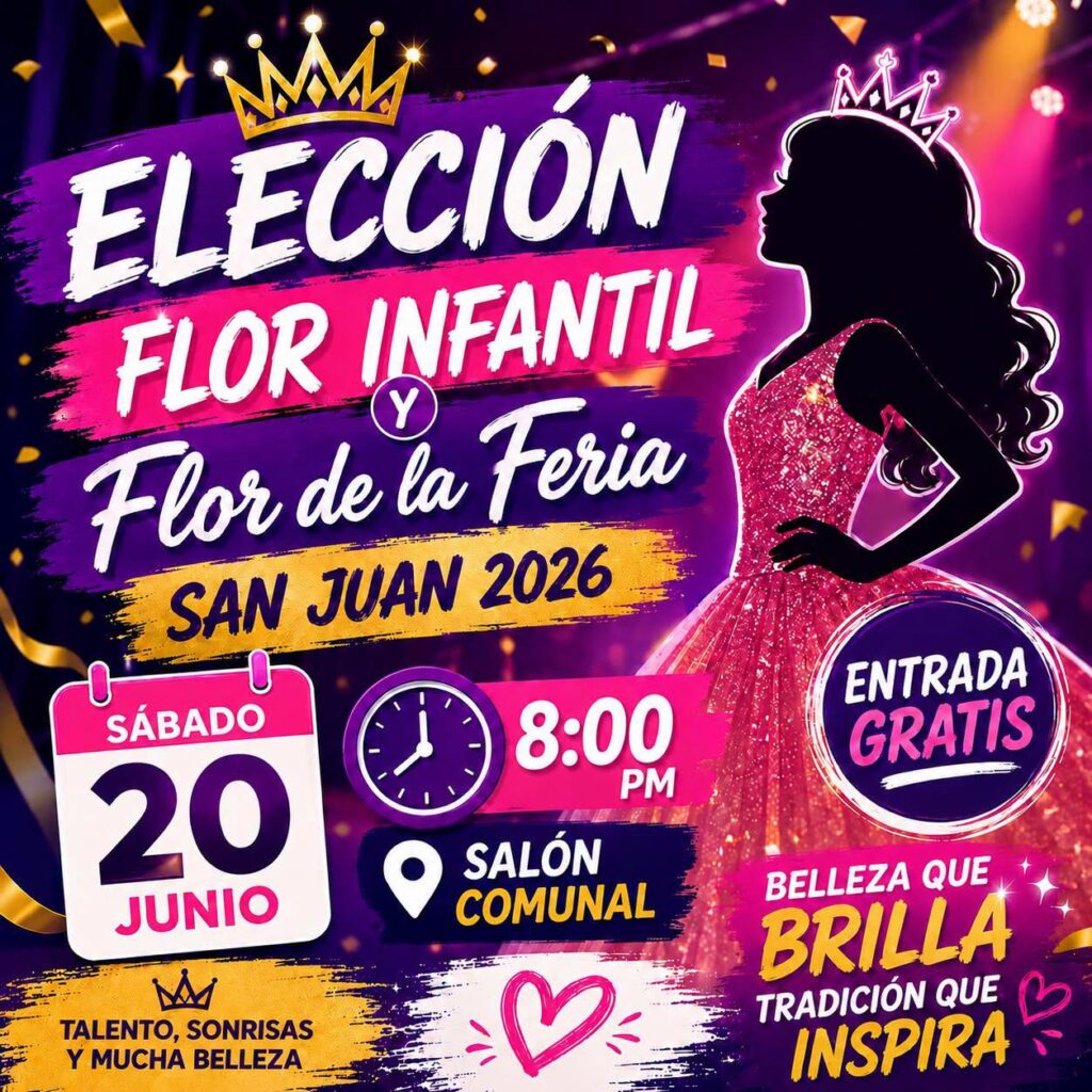 Te invitamos a disfrutar de la Elección Flor Infantil y Flor de la Feria San Juan 2026.